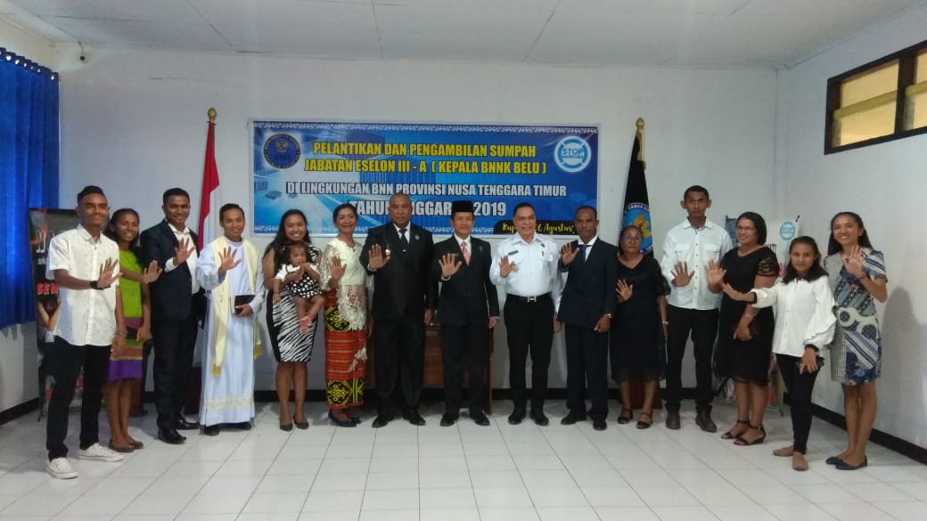 Pelantikan dan Pengambilan Sumpah/Janji Jabatan Kepala BNN Kabupaten Belu Pelantikan dan Pengambilan Sumpah/Janji Jabatan Kepala BNN Kabupaten Belu
