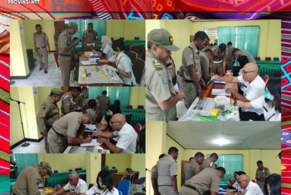 Tes Urine Narkoba untuk Deteksi Dini kepada Pejabat dan Pegawai di Lingkungan Kerja Satuan Polisi Pamong Praja Prov.NTT dalam rangka Implementasi RAN P4GN Tahun 2019