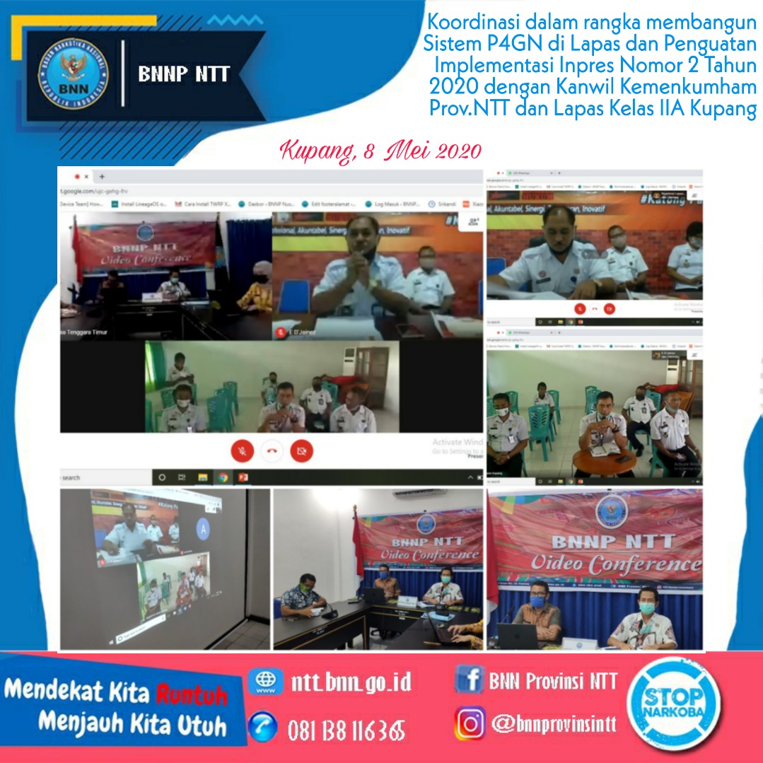Koordinasi dalam rangka membangun Sistem P4GN di Lapas dan Penguatan Implementasi Inpres Nomor 2 Tahun 2020 Kanwil Kemenkumham Provinsi NTT. Koordinasi dalam rangka membangun Sistem P4GN di Lapas dan Penguatan Implementasi Inpres Nomor 2 Tahun 2020 Kanwil Kemenkumham Provinsi NTT.