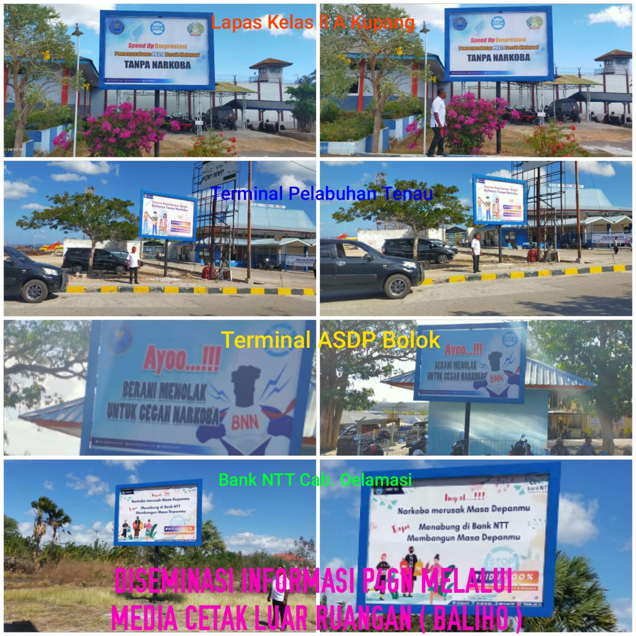 Penyebarluasan Informasi P4GN Melalui Media Cetak Luar Ruangan (Baliho) Penyebarluasan Informasi P4GN Melalui Media Cetak Luar Ruangan (Baliho)