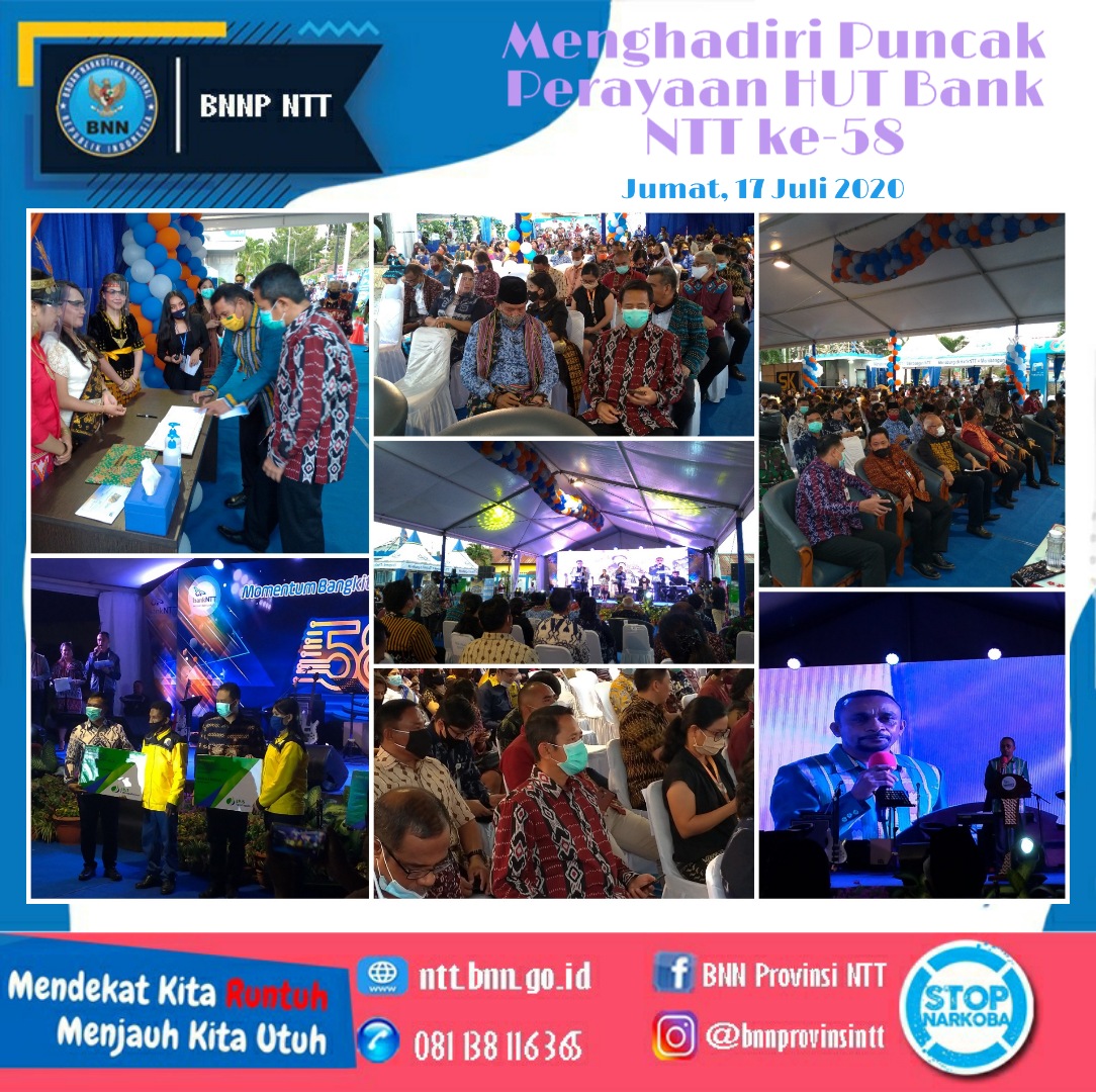 Kepala BNN Provinsi NTT Menghadiri Undangan Perayaan HUT Bank NTT ke-58 dengan Tema "Momentum Bangkit, Bertumbuh, dan Berubah" Kepala BNN Provinsi NTT Menghadiri Undangan Perayaan HUT Bank NTT ke-58 dengan Tema "Momentum Bangkit, Bertumbuh, dan Berubah"