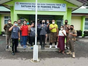 Satpol PP NTT Jalani Tes Urine Narkoba