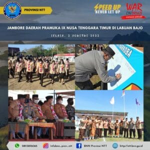 Kegiatan BNNP NTT dalam Jambore Pramuka IX Nusa Tenggara Timur di Labuan Bajo Kegiatan BNNP NTT dalam Jambore Pramuka IX Nusa Tenggara Timur di Labuan Bajo