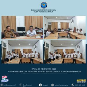 Audiensi Kepala BNNP NTT dengan Pemerintah Kabupaten Sumba Timur dalam rangka Rencana Aksi P4GN Audiensi Kepala BNNP NTT dengan Pemerintah Kabupaten Sumba Timur dalam rangka Rencana Aksi P4GN