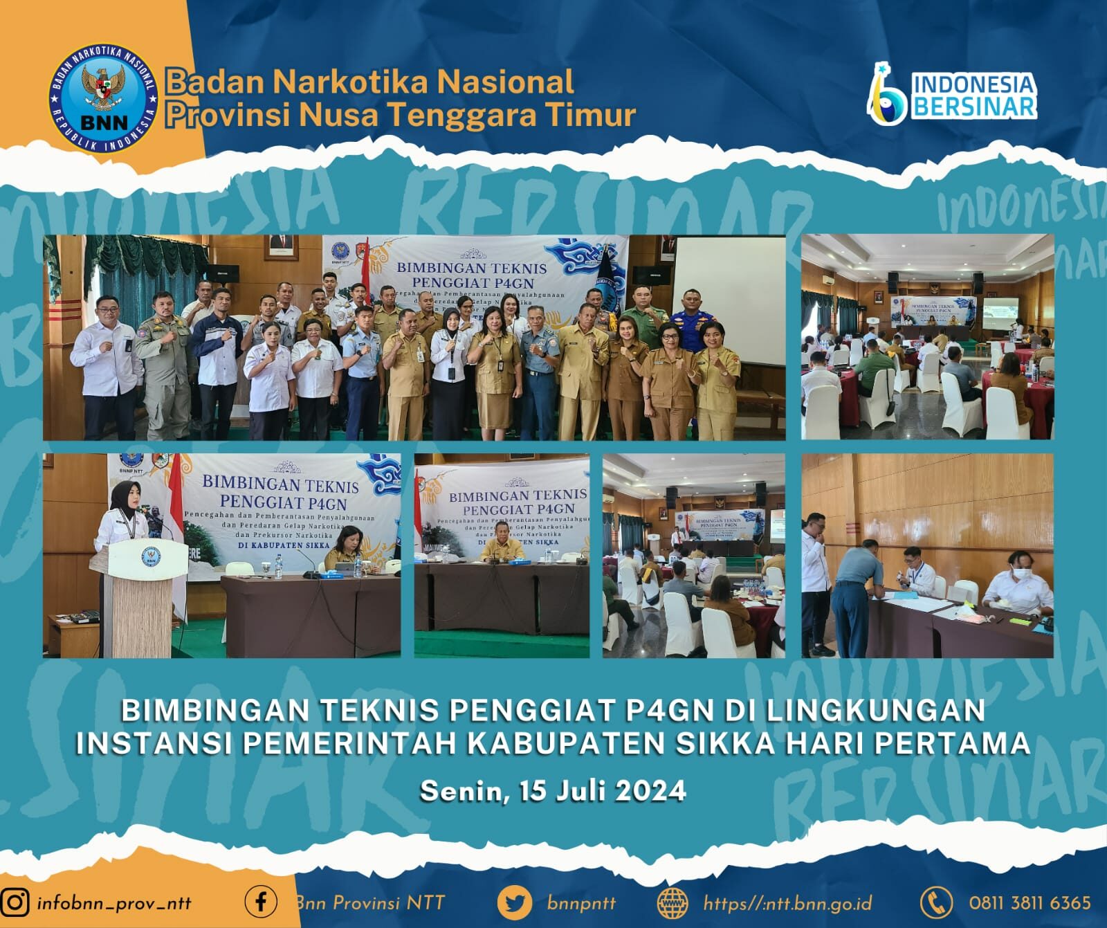 Hasil Tes Urine Uji Narkoba Negatif, 30 Pegawai Instansi Pemerintah Kab. Sikka Resmi Jadi Penggiat P4GN membangun Komitmen Wujudkan Kab. Sikka Bersih Narkoba, BNNP NTT Bentuk Penggiat P4GN di Instansi Pemerintah